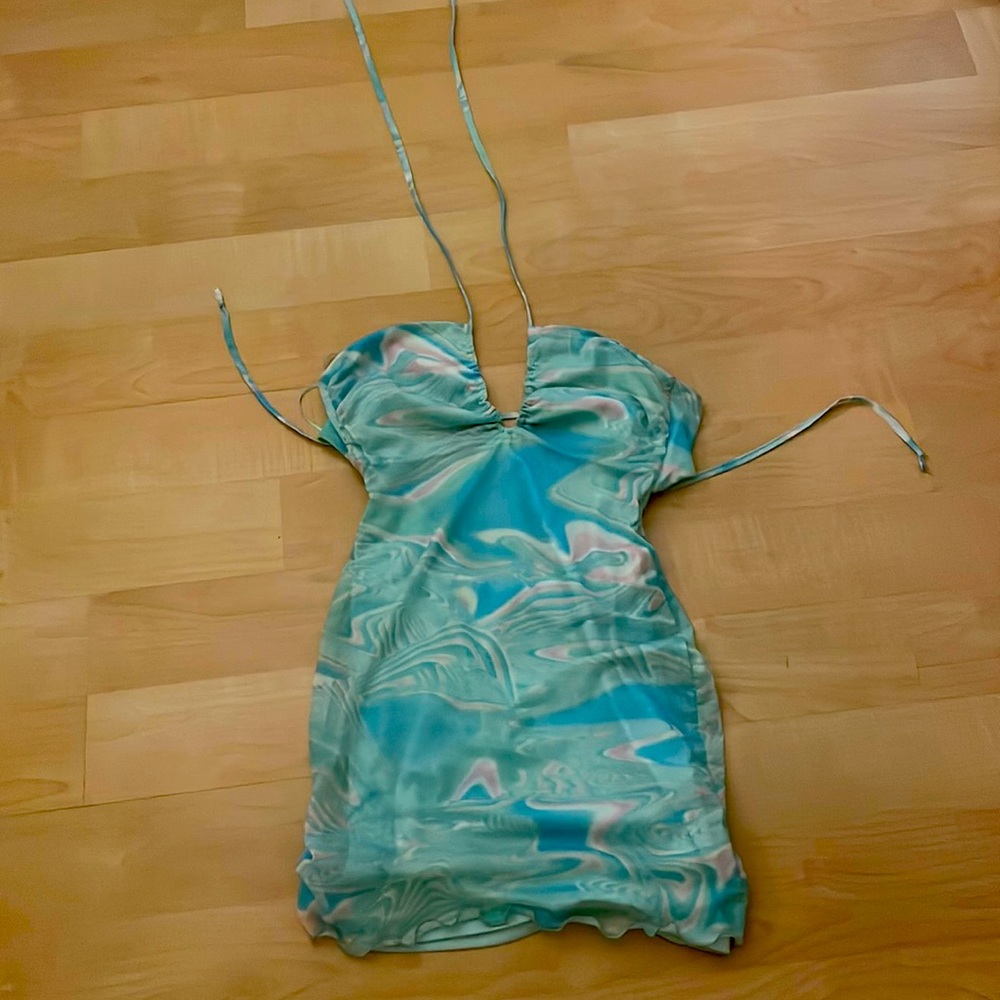 brand new cotton candy bodycon dress